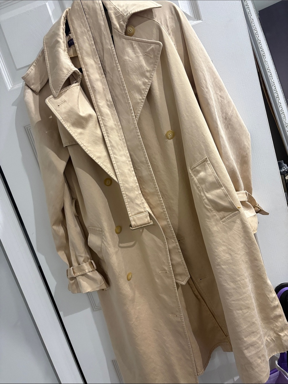 Woman's Ralph Lauren shimmer trench coat